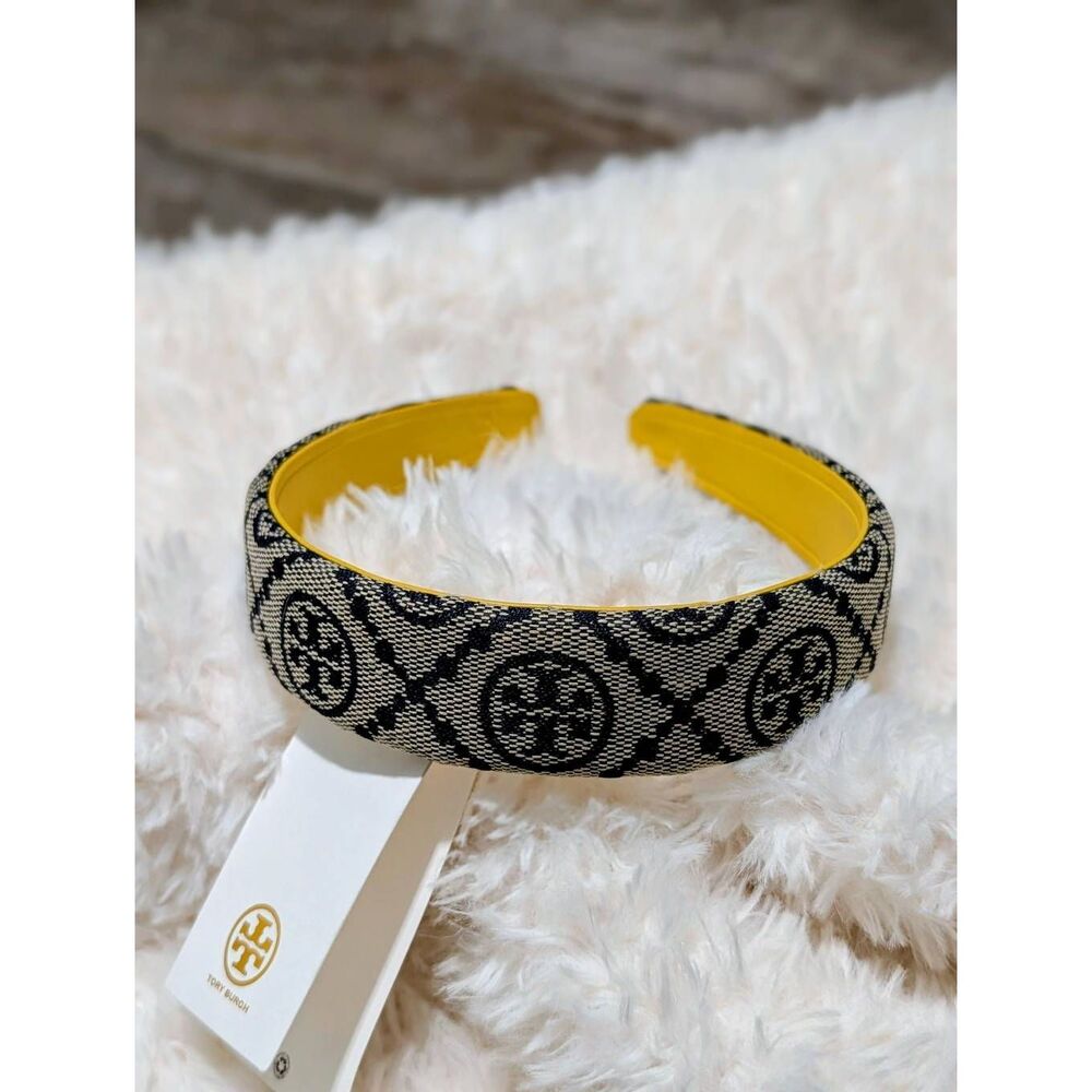 TORY BURCH Blue Monogram Headband - Picture 2 of 4